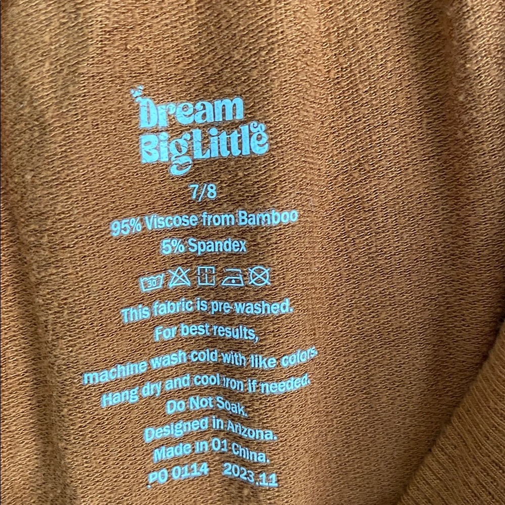 Dream Big Little Boy’s Burnt Orange Jogger Pants Size 7/8 - Picture 7 of 7
